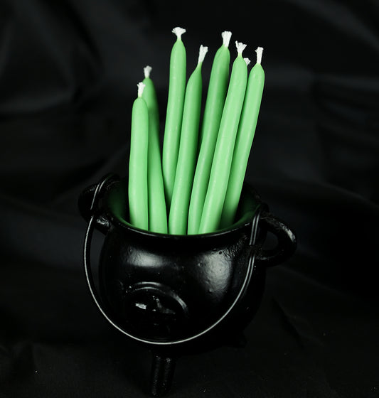 Green spell candles