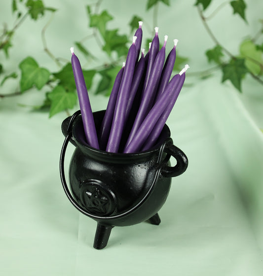 Purple spell candles